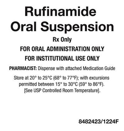400 mg Per 10 mL Rufinamide Oral Suspension Tray Label.jpg (400 mg Per 10 mL Rufinamide Oral Suspension Tray Label)